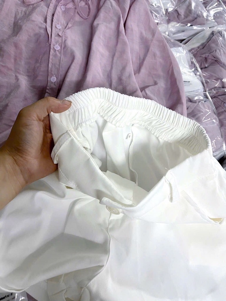 SET BÈO TÍM QUẦN CỘC TRẮNG NỮ