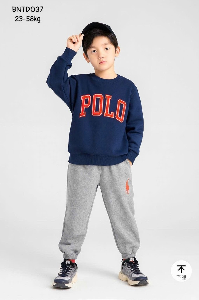 BỘ DÀI NỈ TOMY POLO SIZE ĐẠI BÉ TRAI