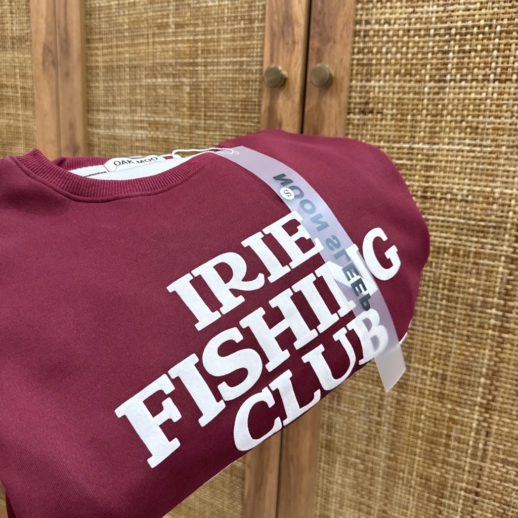 SET ÁO ĐỎ FISHING CLUB PHỐI QUẦN XÁM NỮ THU ĐÔNG
