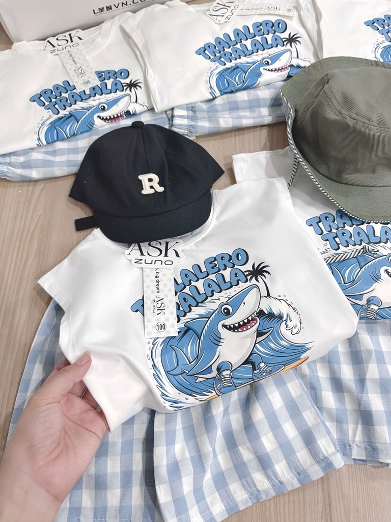 SET SÁT NÁCH TRALALA KẺ XANH BÉ TRAI