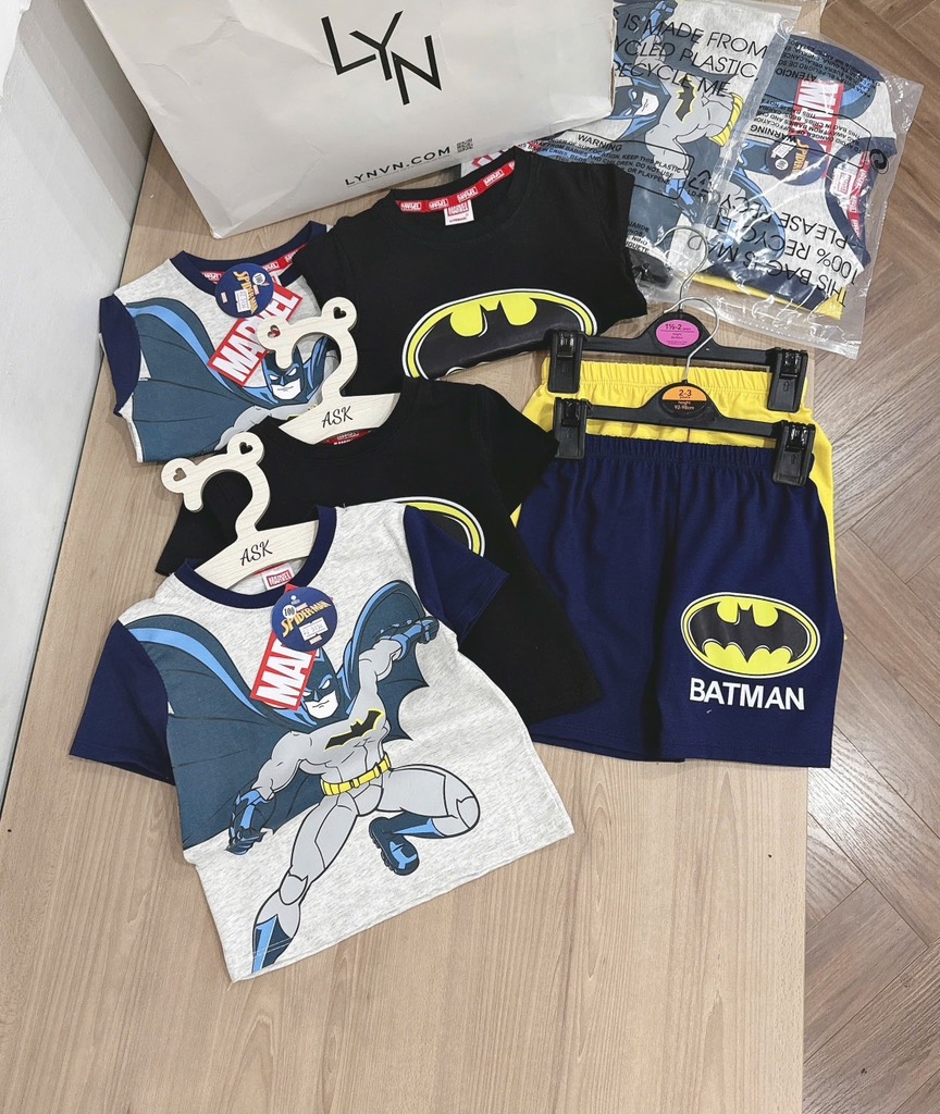 SET 2 BỘ BÉ TRAI BATMAN
