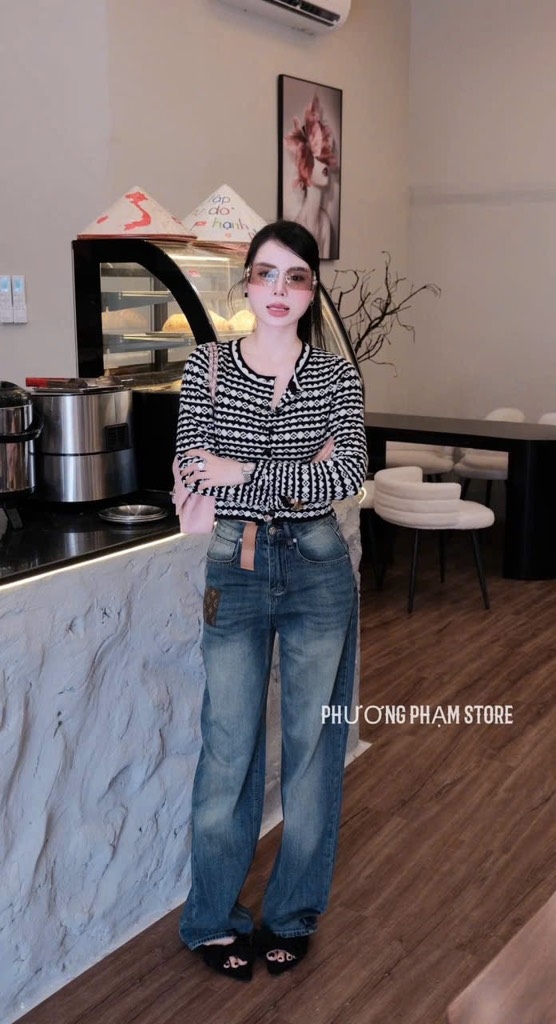 ÁO LEN HOẠ TIẾT PHA MÀU NỮ THU ĐÔNG