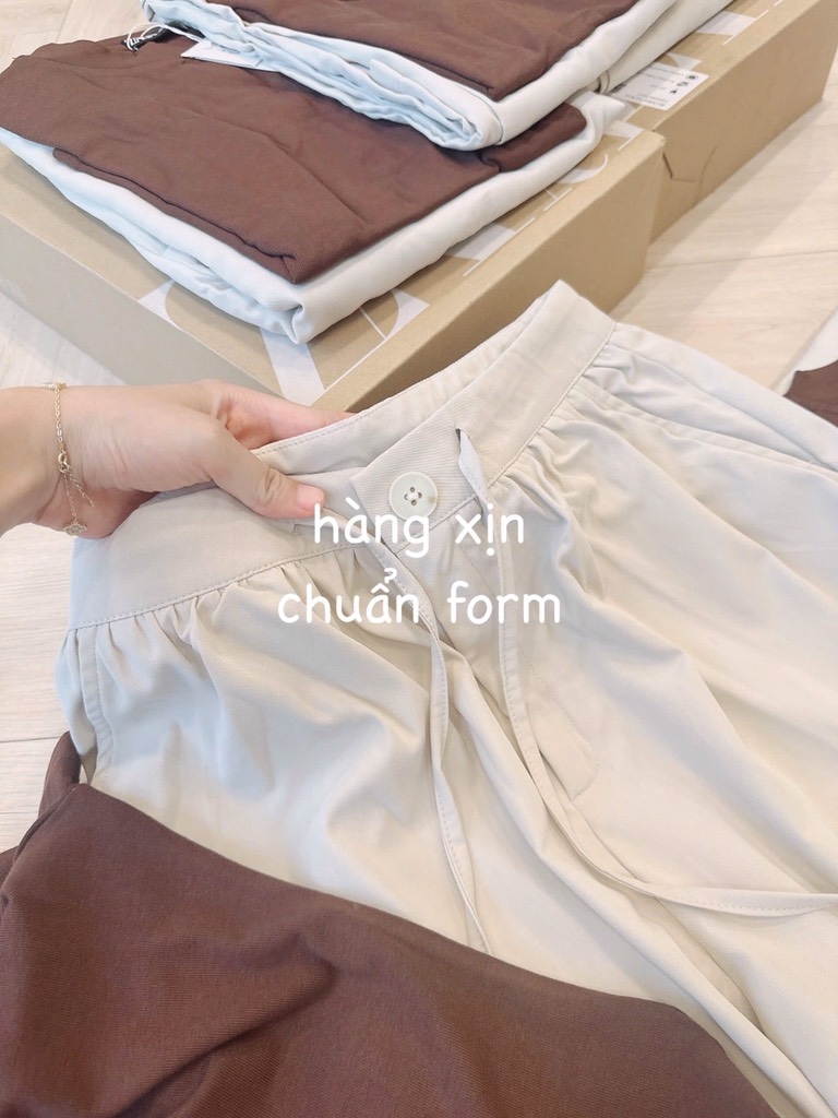 SET BỘ QUẦN ỐNG RỘNG MIX ÁO DÍP LẠNH NỮ