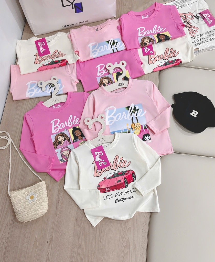 SET 3 ÁO DÀI TAY BARBIE BÉ GÁI
