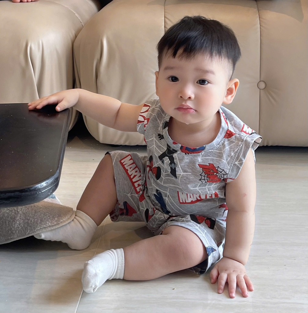SÉT 2 BỘ BA LỖ COTTON NGƯỜI NHỆN MARVEL TONE GHI BÉ TRAI( SALE 95k)