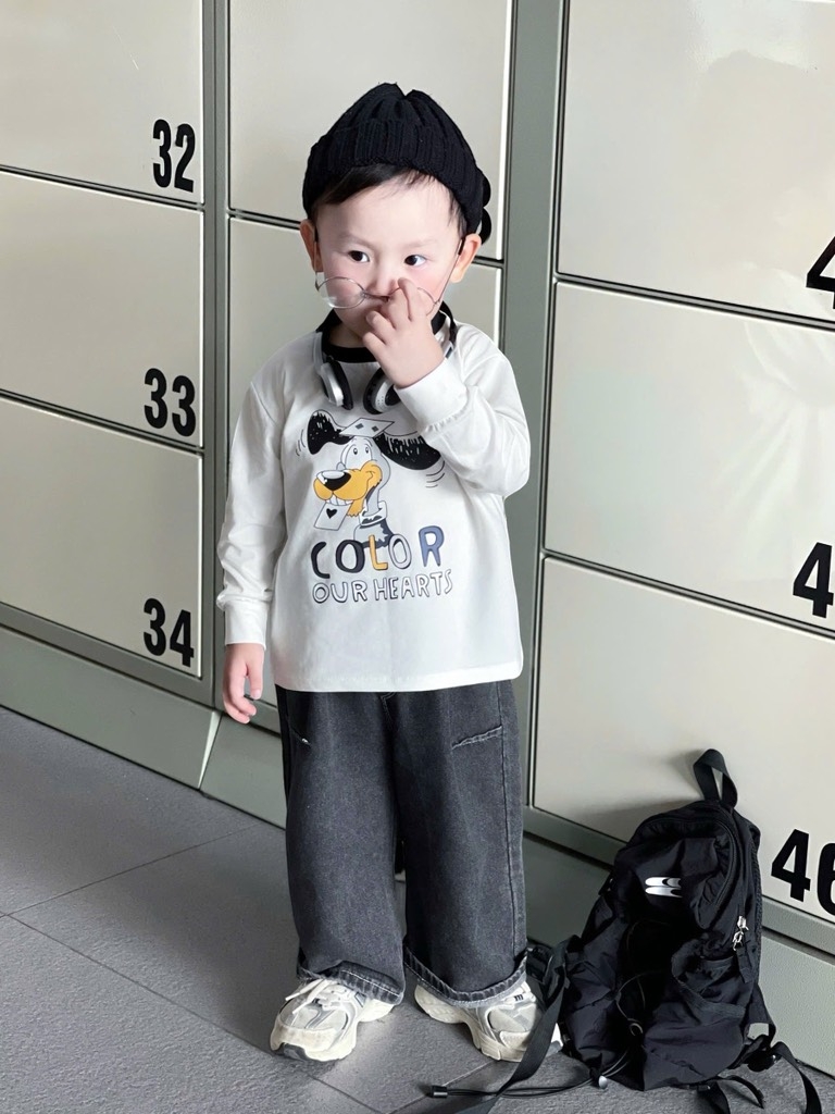 SET BỘ DÀI ÁO COTTON QUẦN BÒ BÉ TRAI SẴN(XẢ 65k)