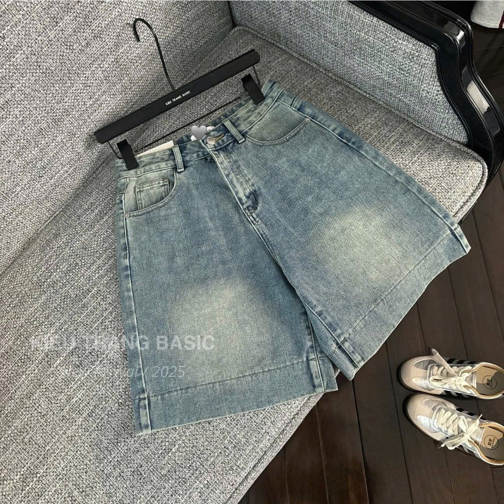 QUẦN NGỐ BÒ NỮ XANH TRƠN GẤU TO