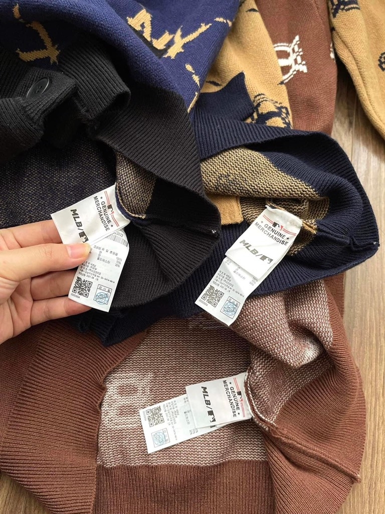 ÁO LEN NỮ CARDIGAN MLB HÀNG TUỒN THU ĐÔNG SẴN( XẢ 150k)