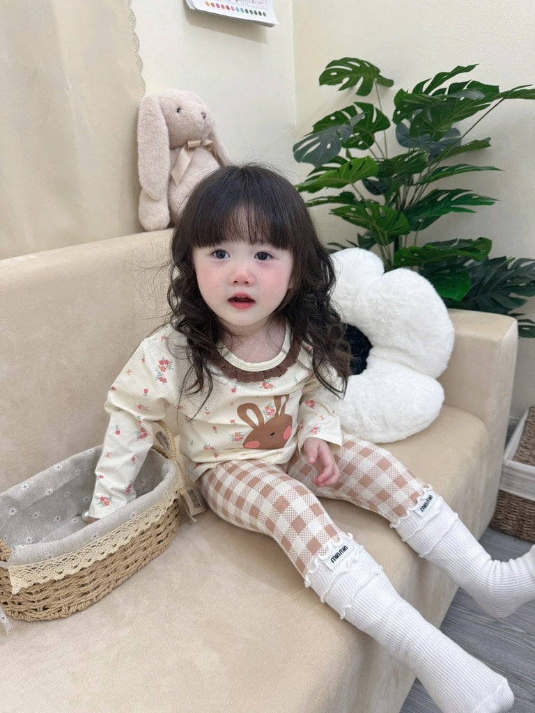 SET 2 BỘ DÀI THỎ HOA NHÍ TONE HÀN QUỐC BÉ GÁI