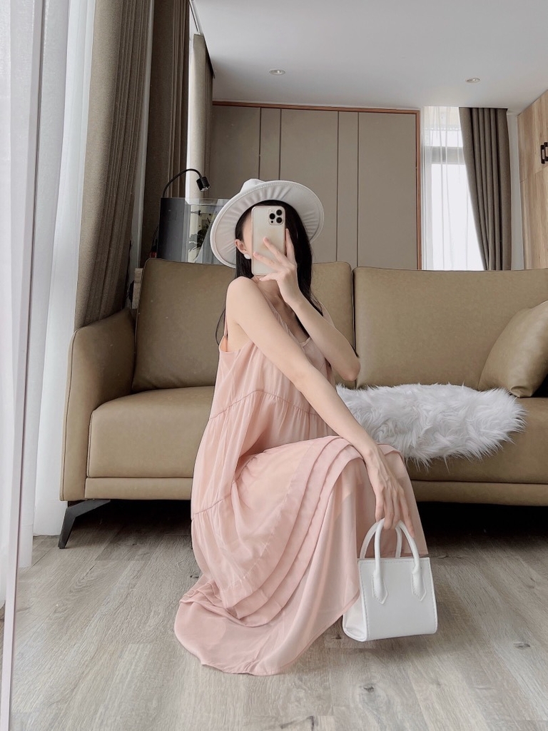 VÁY TƠ LI NGANG 3 TẦNG 2 LỚP