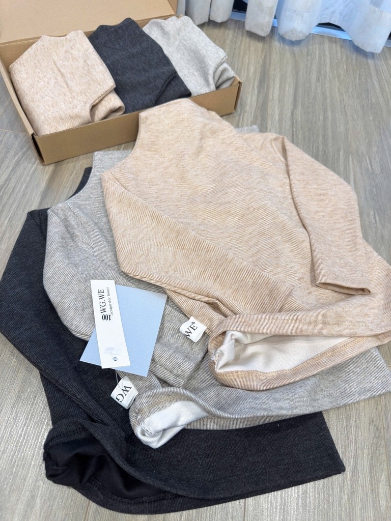 COMBO 3 ÁO DÀI GIỮ NHIỆT ĐEN BE GHI BÉ TRAI