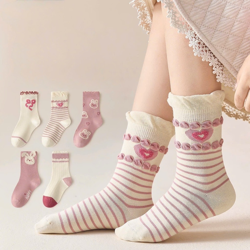 SET TẤT TONE HỒNG BÉ GÁI