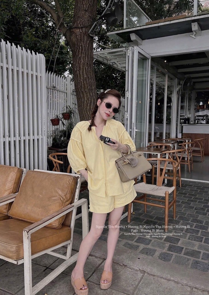 SET BỘ VÀNG PASTEL XINH NỮ SẴN