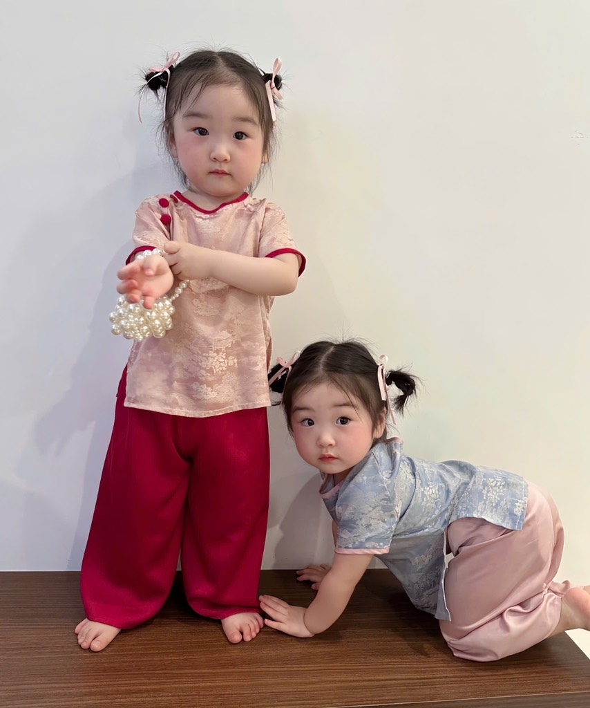 SET BỘ BÀ BA 2 MÀU BÉ GÁI SẴN