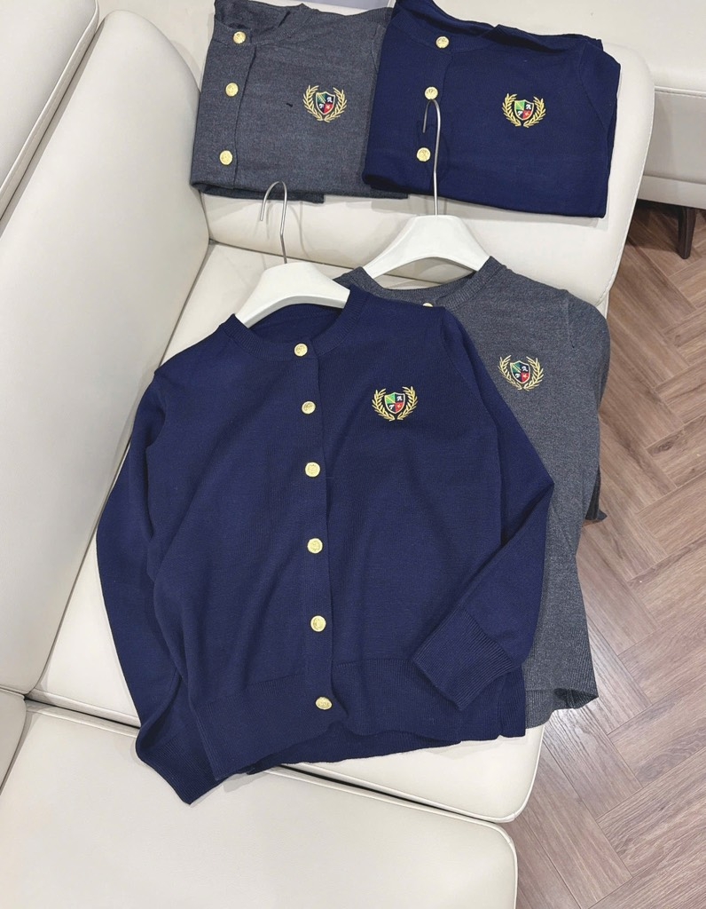ÁO LEN CARDIGAN CÚC ĐỒNG NỮ THU ĐÔNG