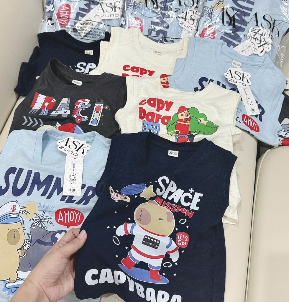 SET 4 ÁO CAPYPARA BÉ TRAI