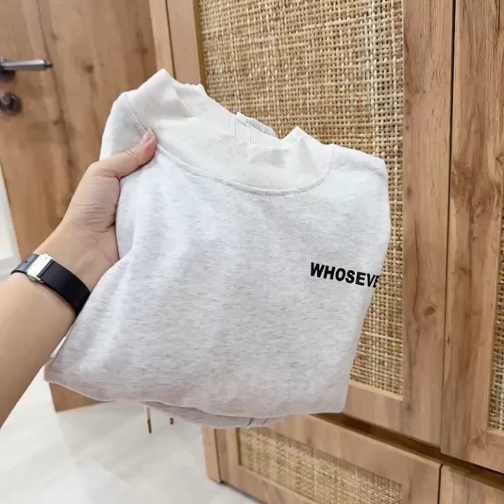 SET BỘ DÀI TÀN XÁM WHOSAVER NỮ THU ĐÔNG