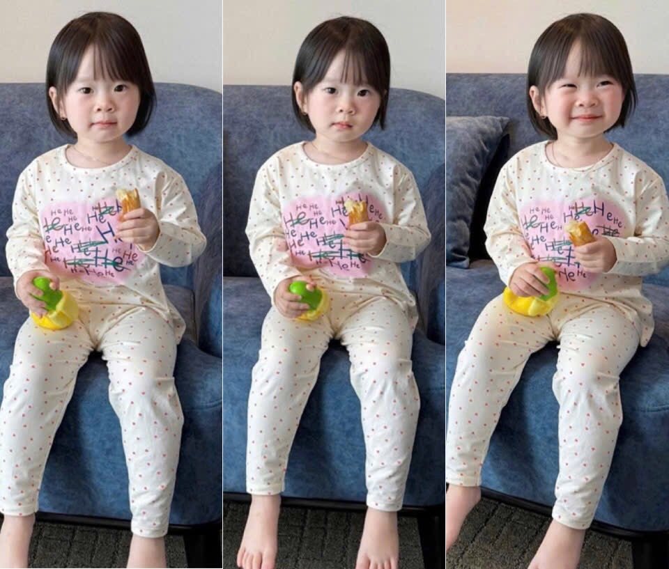 SET 2 BỘ DÀI TIM HỒNG HEHE CHUẨN HÀN BÉ GÁI