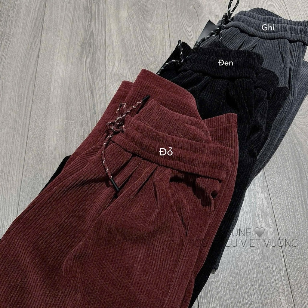 QUẦN NỈ NHUNG 3 MÀU NỮ THU ĐÔNG