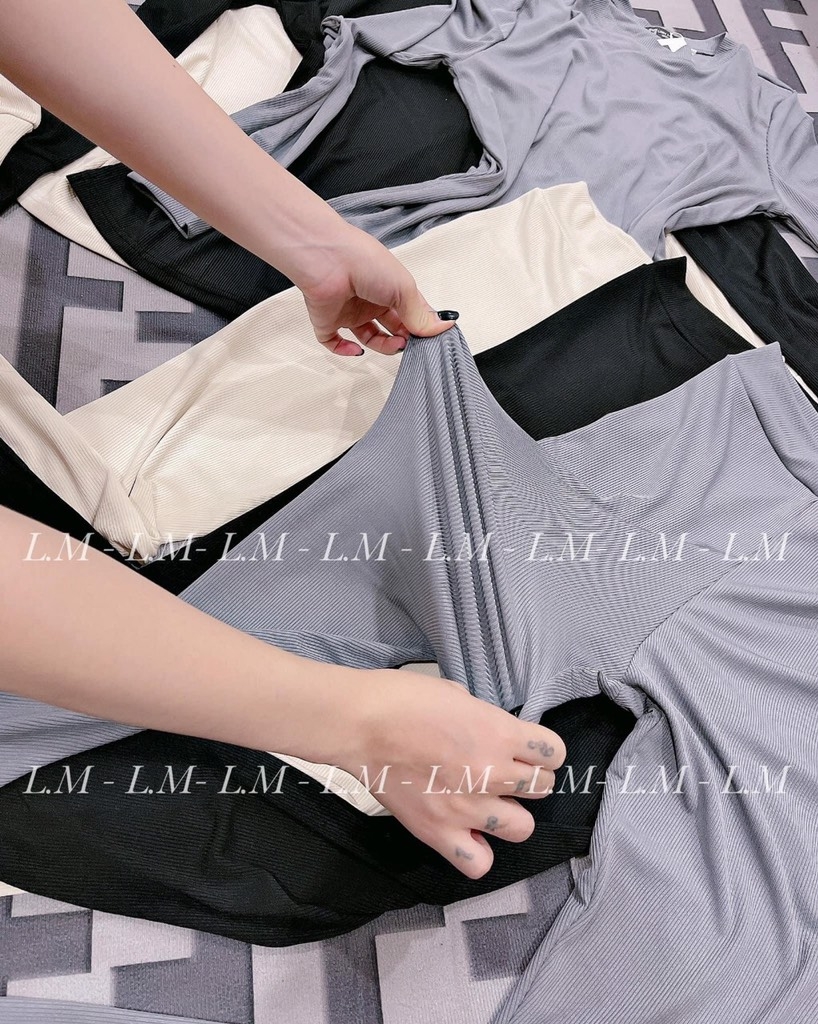 SET THUN DÀI TAY ÁO XẺ TÀ 3 MÀU - xả 69k