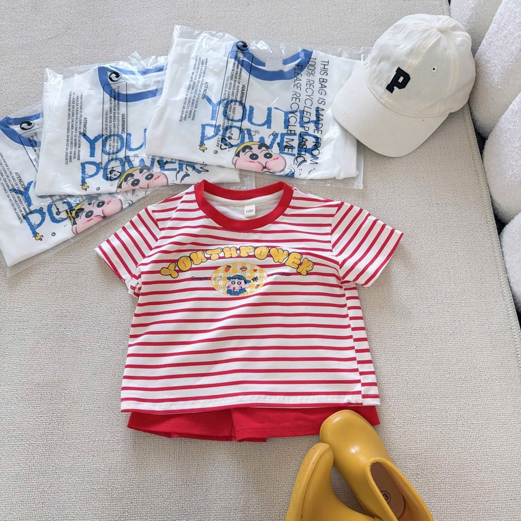 SET 2 BỘ VIỀN XANH ĐỎ KẺ YOUNG POWER BÉ TRAI GÁI