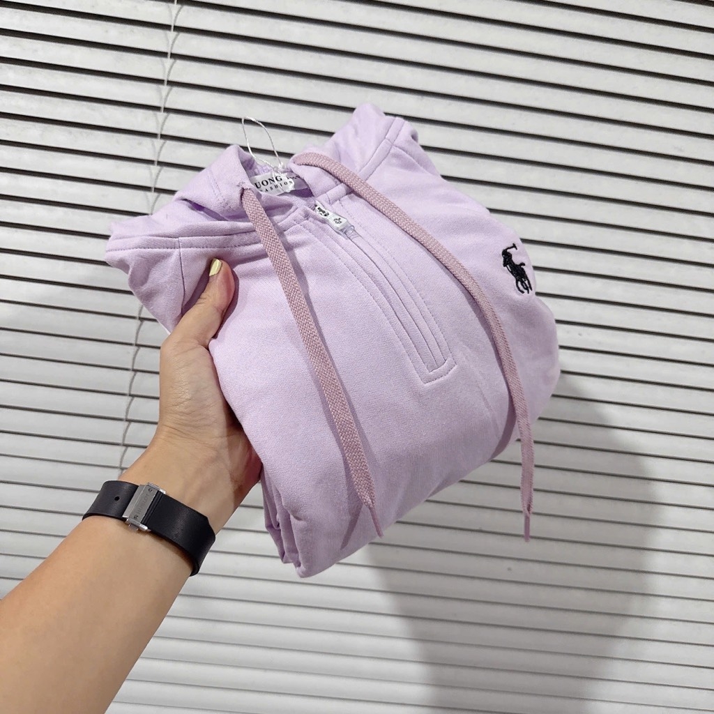 BỘ DÀI NỈ TÍM XUẤT DƯ THÊU NGỰA SIZE ĐẠI BÉ GÁI SẴN