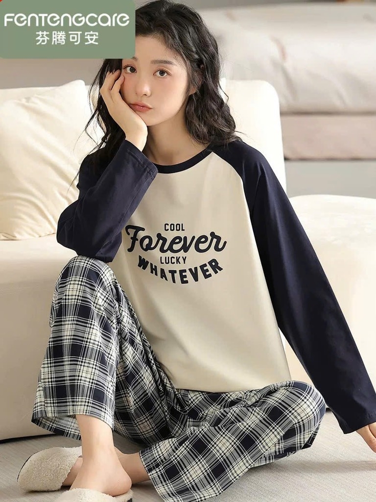 BỘ DÀI ÁO FOREVER QUẦN KẺ NỮ THU ĐÔNG
