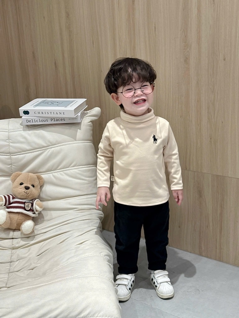 SET 4 ÁO GIỮ NHIỆT CỔ LỌ DÀI TAY BÉ TRAI