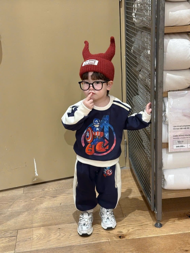 SET BỘ DÀI NỈ SIÊU NHÂN MARVAL 2 MÀU PHỐI BÉ TRAI