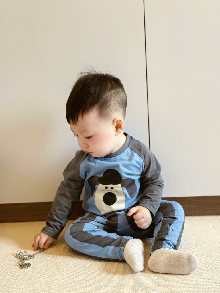SET 2 BỘ DÀI COTTON CHÓ XANH GẤU NÂU BÉ TRAI SẴN