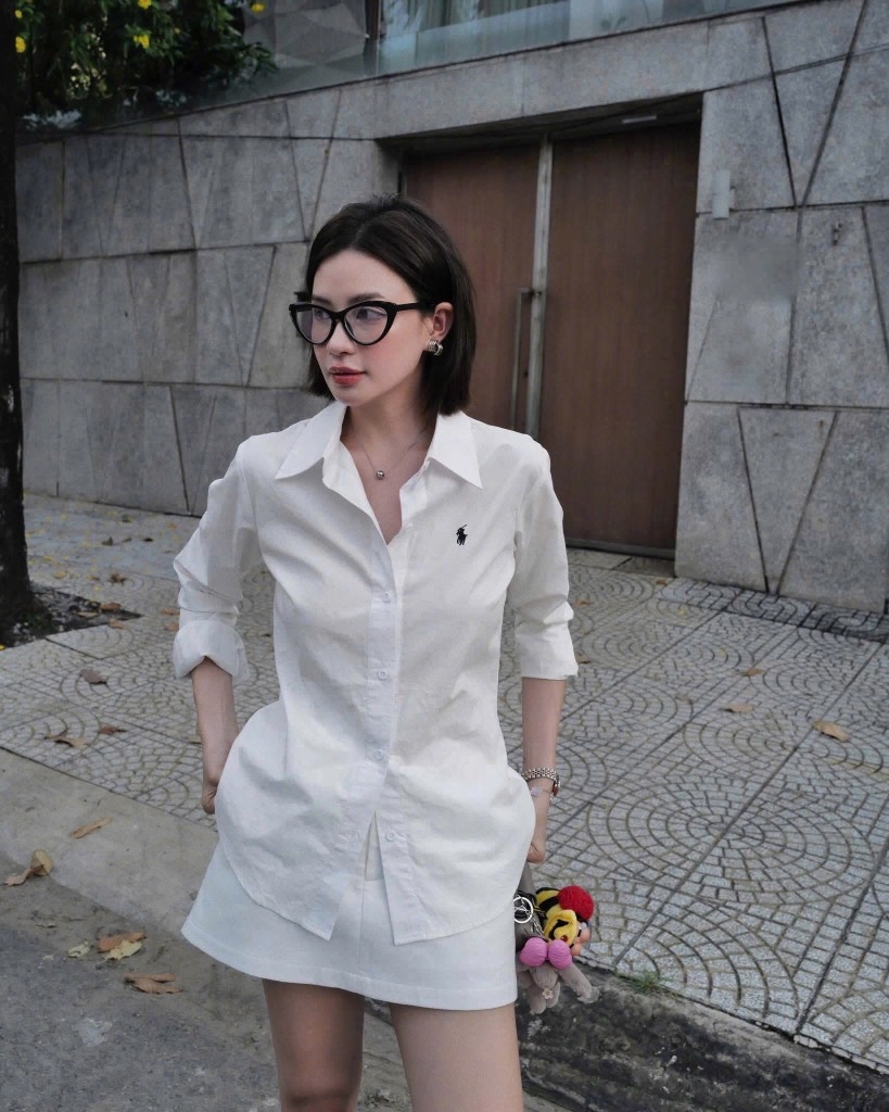 ÁO SƠ MI THÊU NGỰA DÀI TAY 2M NỮ