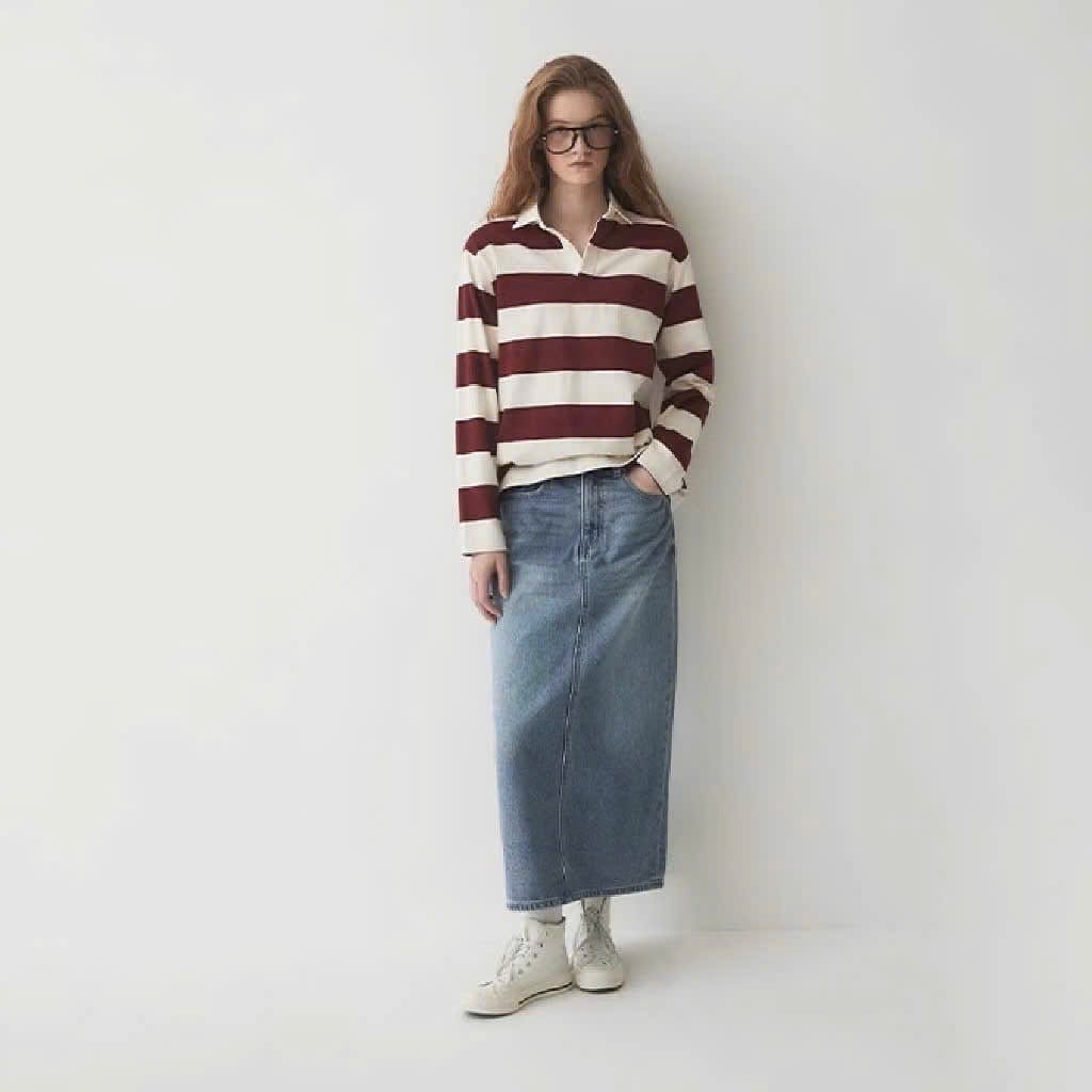 CHÂN VÁY JEAN NỮ WHOAU XẺ SAU DÁNG DÀI SẴN(SALE 149k)