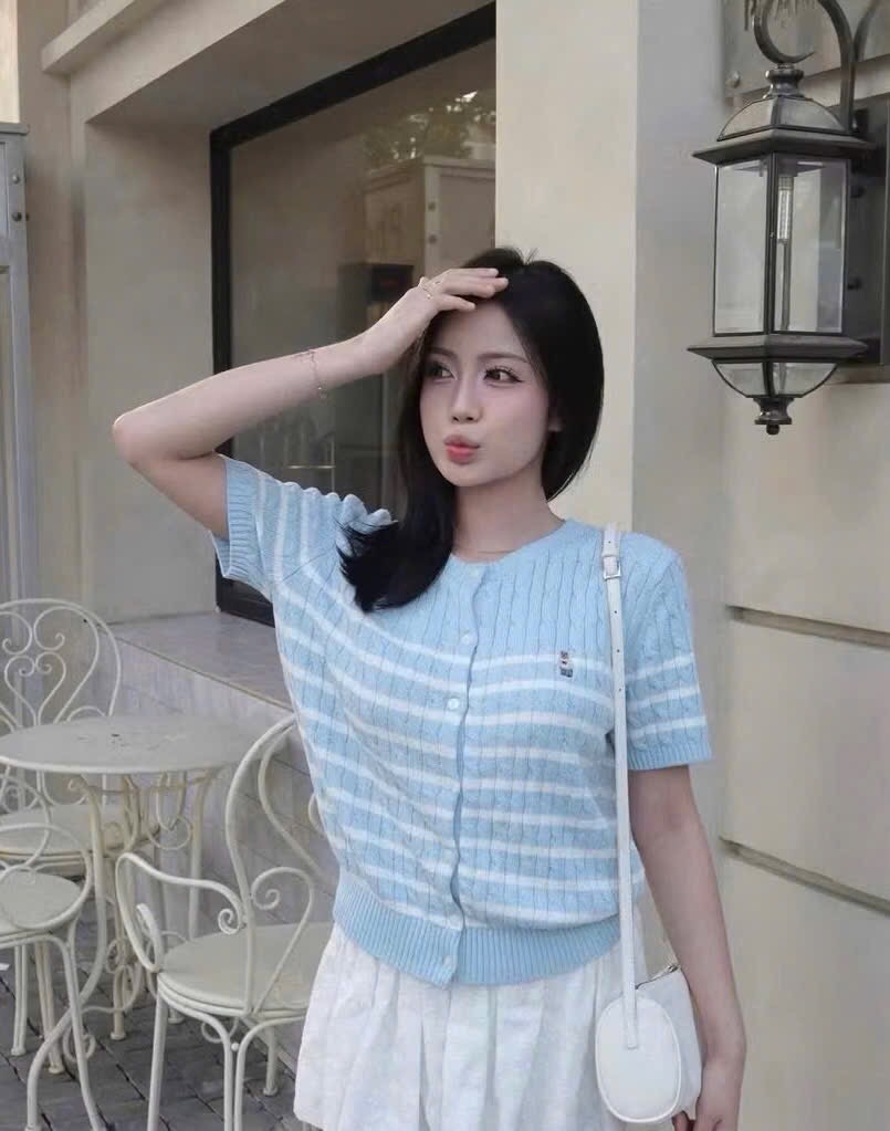 LEN CDG KẺ XANH CỌC TAY