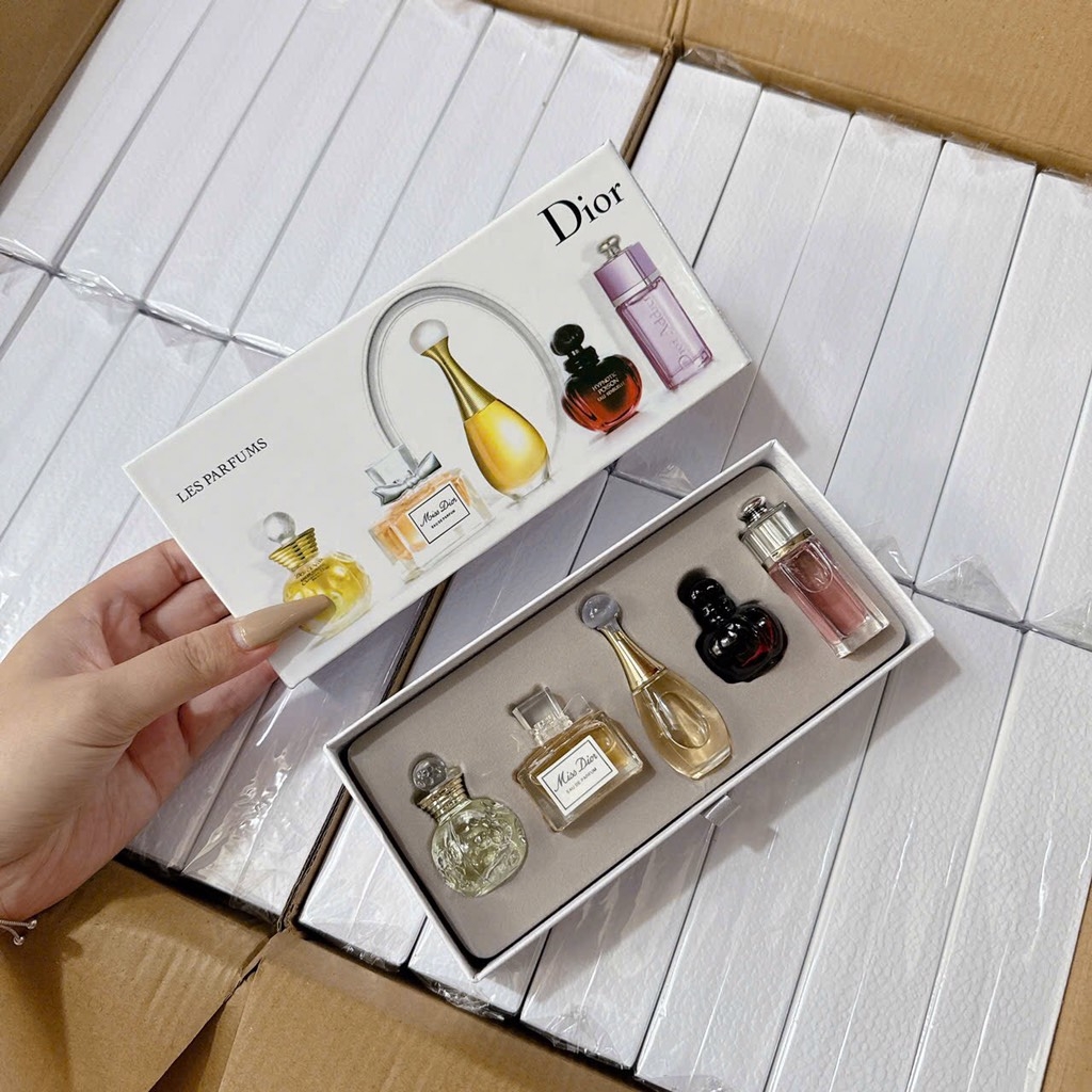 TRANG SỨC NƯỚC HOA - SET NƯỚC HOA DIOR 5 CHAI SẴN