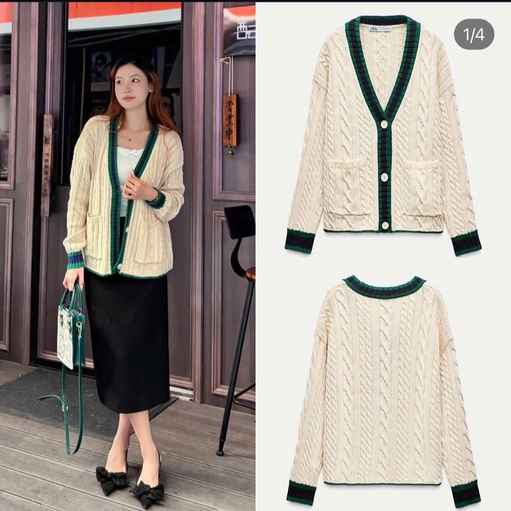 ÁO CADIGAN 2 MÀU NỮ THU ĐÔNG