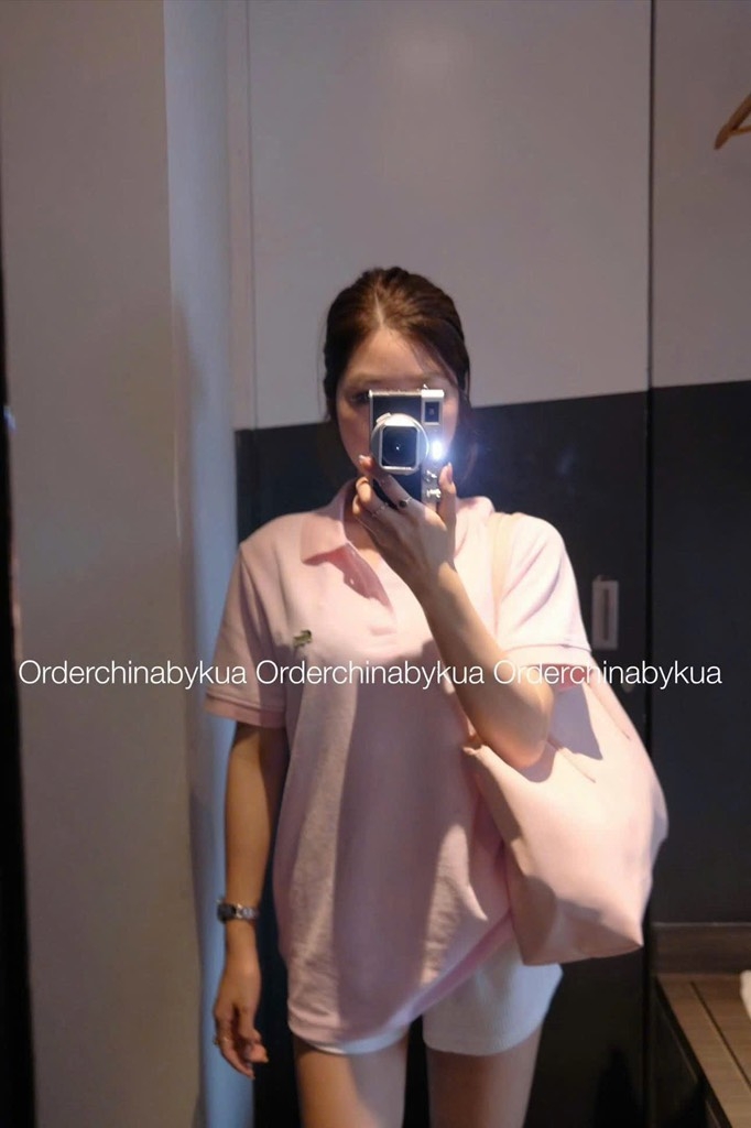 ÁO POLO CỘC MÀU PINK NỮ SẴN