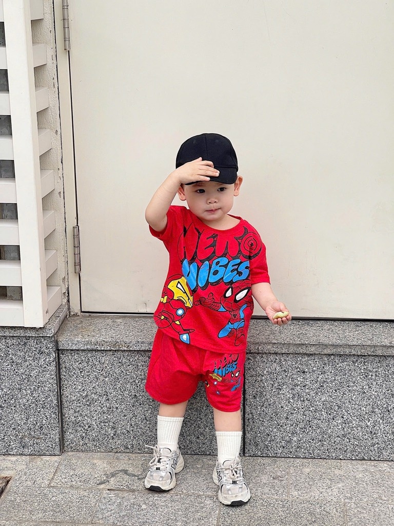 BỘ HERO ĐỎ SIÊU NHÂN NHỆN BÉ TRAI NEW 2025