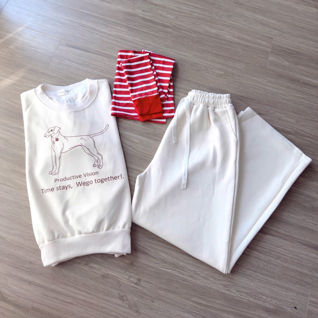 SET NỈ MÀU BE KÈM KHĂN SIÊU XINH NỮ THU ĐÔNG