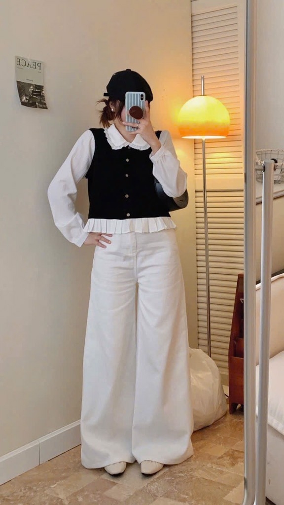 SƠ MI PHỐI GHILE LEN LIỀN NỮ