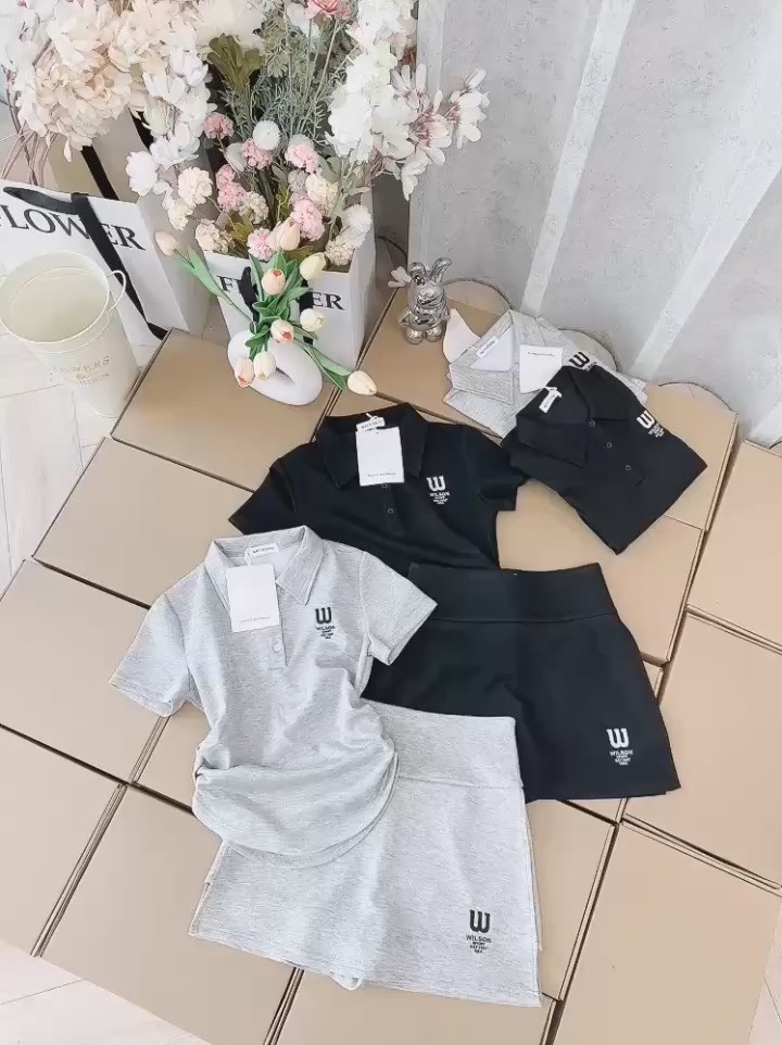 SET ÁO POLO W CHÂN VÁY TENNIS NỮ