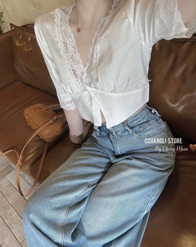 QUẦN BÒ NỮ PHỐI GẤU REN SẴN