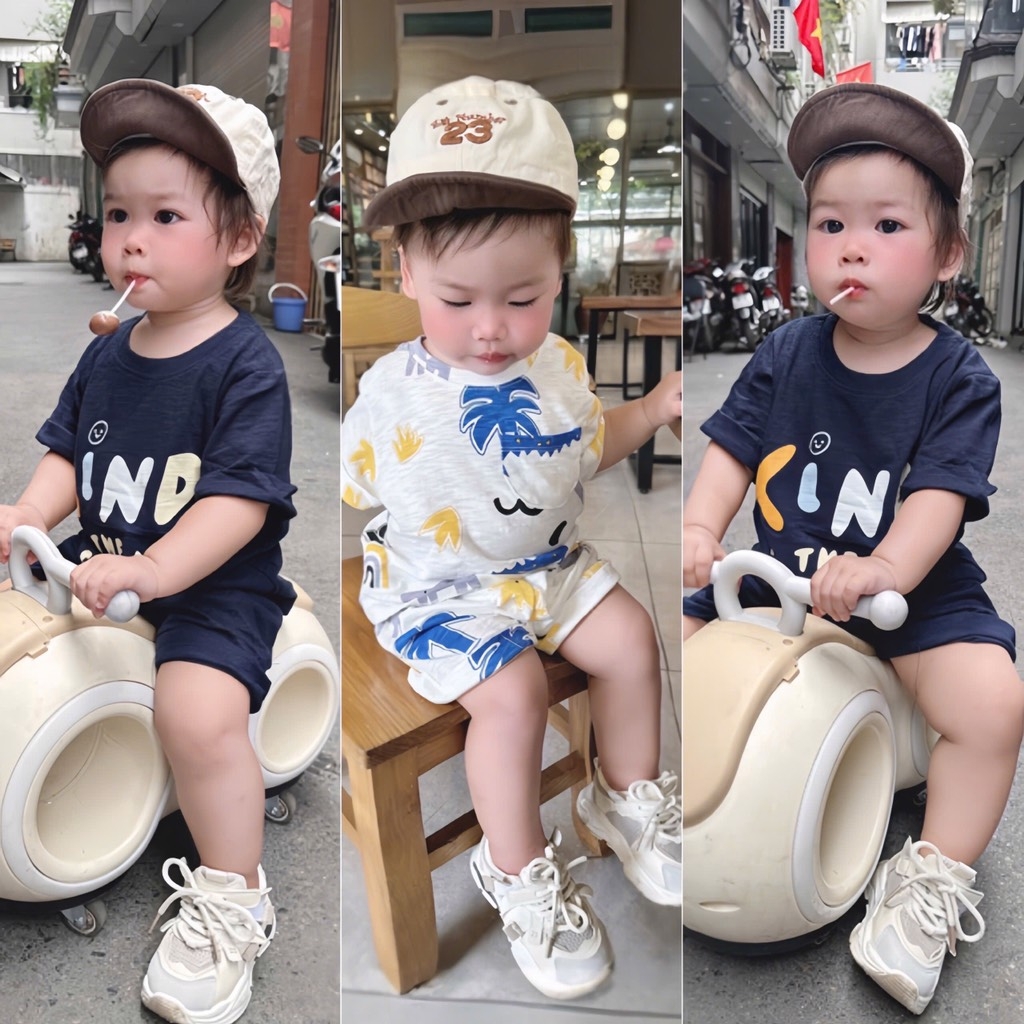 SET 2 BỘ KIND THAN TRẮNG BÉ TRAI SẴN