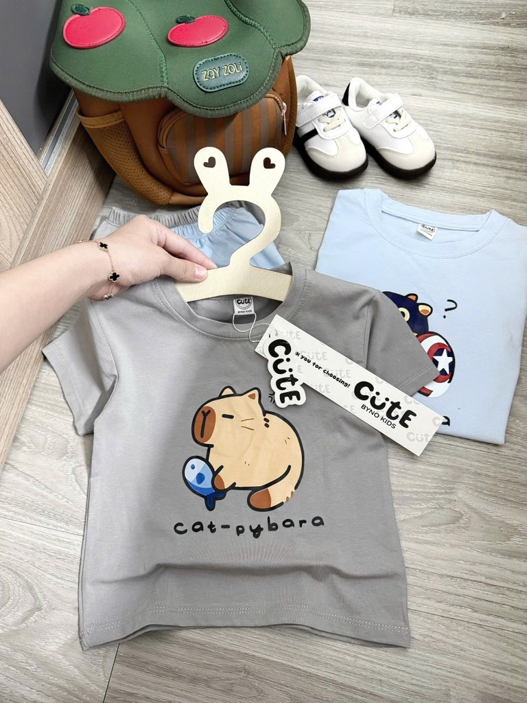 SET 2B CAPY XANH XÁM BÉ TRAI (SALE 77k)