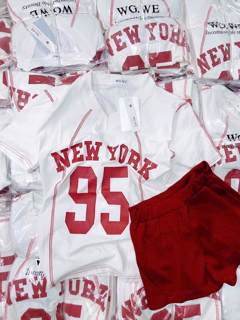 SET BỘ ÁO NEWW YORK KÈM QUẦN ĐÙI NỮ
