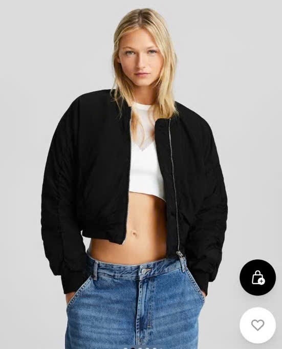 ÁO KHOÁC PHAO BOMBER BERSHKA DƯ XỊN NỮ THU ĐÔNG