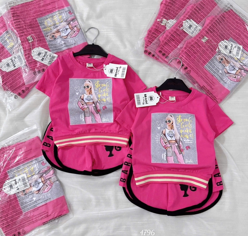 SET BABY HỒNG ĐẬM BO GẤU XINH BÉ GÁI SẴN (SALE 65k)