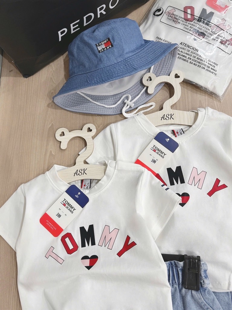 SET VÁY JEAN TÔM MÌ KID + MŨ BÉ GÁI(75k)