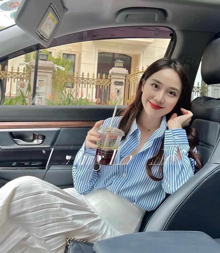 ÁO SƠ MI Z.R KẺ XANH DÀI TAY NỮ
