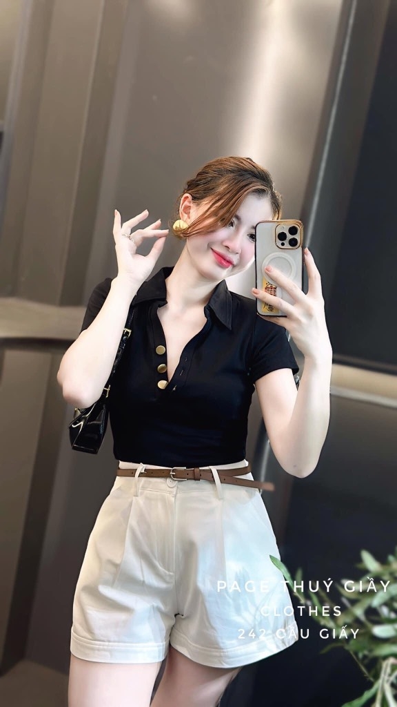 ÁO POLO TRỤ MIXX CÚC ĐỒNG 3 MẦU NỮ - (xả 39K)