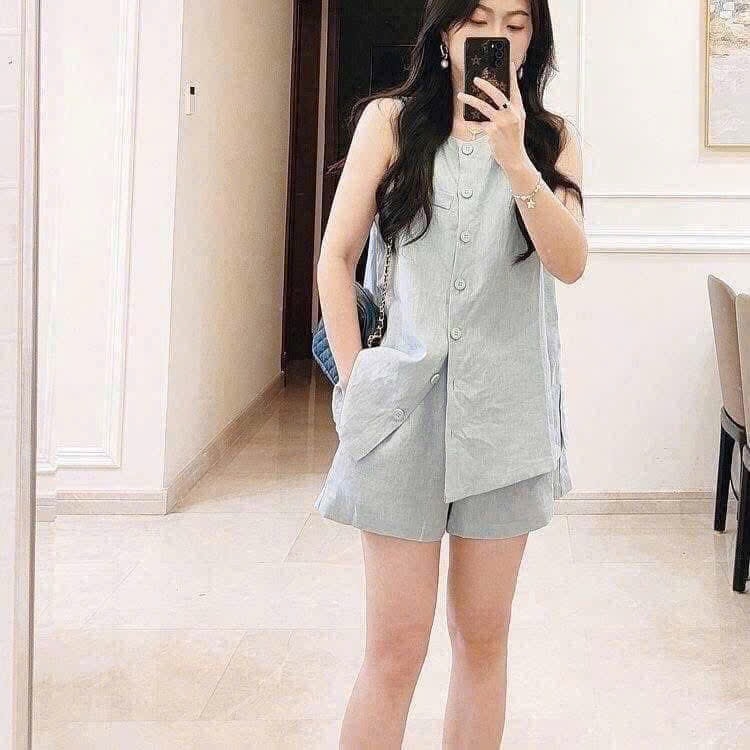 SÉT BỘ LINEN SÁT NÁCH 2 MÀU NỮ